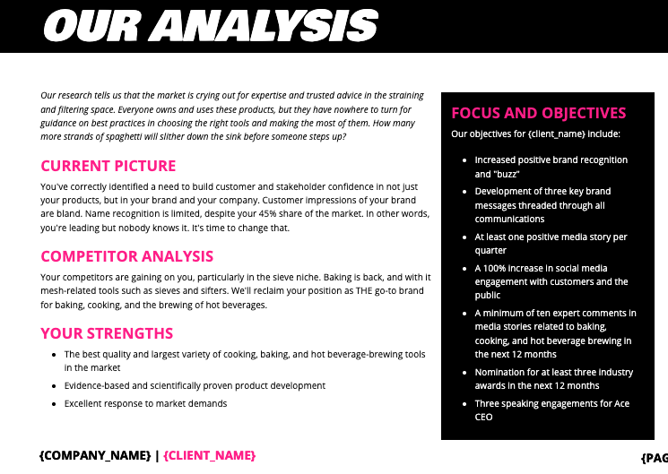 Public Relations Proposal Template